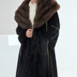 original imported bestselling mink fur coat for women — full pelt long style with large fur collar, new winter collection