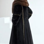 original imported bestselling mink fur coat for women — full pelt long style with large fur collar, new winter collection