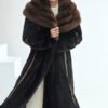 original imported bestselling mink fur coat for women — full pelt long style with large fur collar, new winter collection