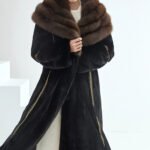 original imported bestselling mink fur coat for women — full pelt long style with large fur collar, new winter collection