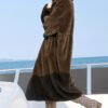 original imported mink fur coat for women — fashion teddy style, full pelt design, 2025 new winter collection