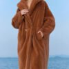 original imported mink fur coat for women — fashion teddy style, full pelt design, 2025 new winter collection