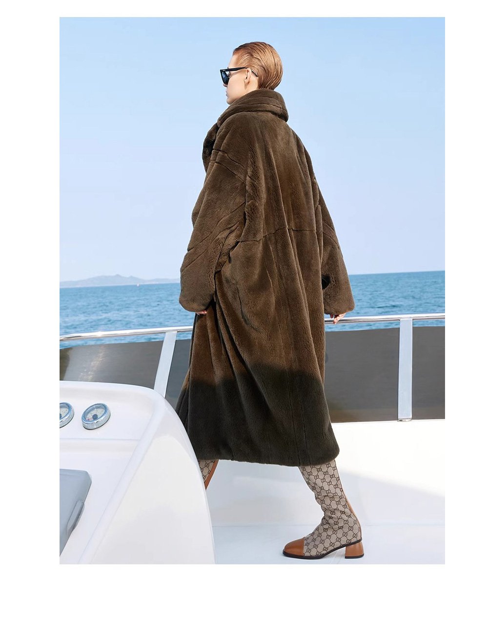 original imported mink fur coat for women — fashion teddy style, full pelt design, 2025 new winter collection