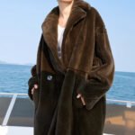original imported mink fur coat for women — fashion teddy style, full pelt design, 2025 new winter collection