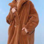 original imported mink fur coat for women — fashion teddy style, full pelt design, 2025 new winter collection