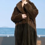 original imported mink fur coat for women — fashion teddy style, full pelt design, 2025 new winter collection
