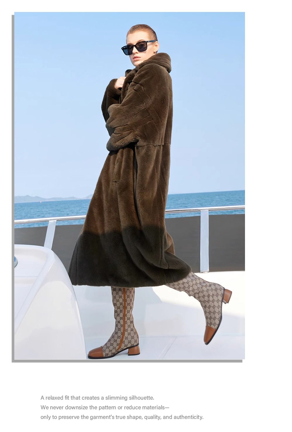 original imported mink fur coat for women — fashion teddy style, full pelt design, 2025 new winter collection