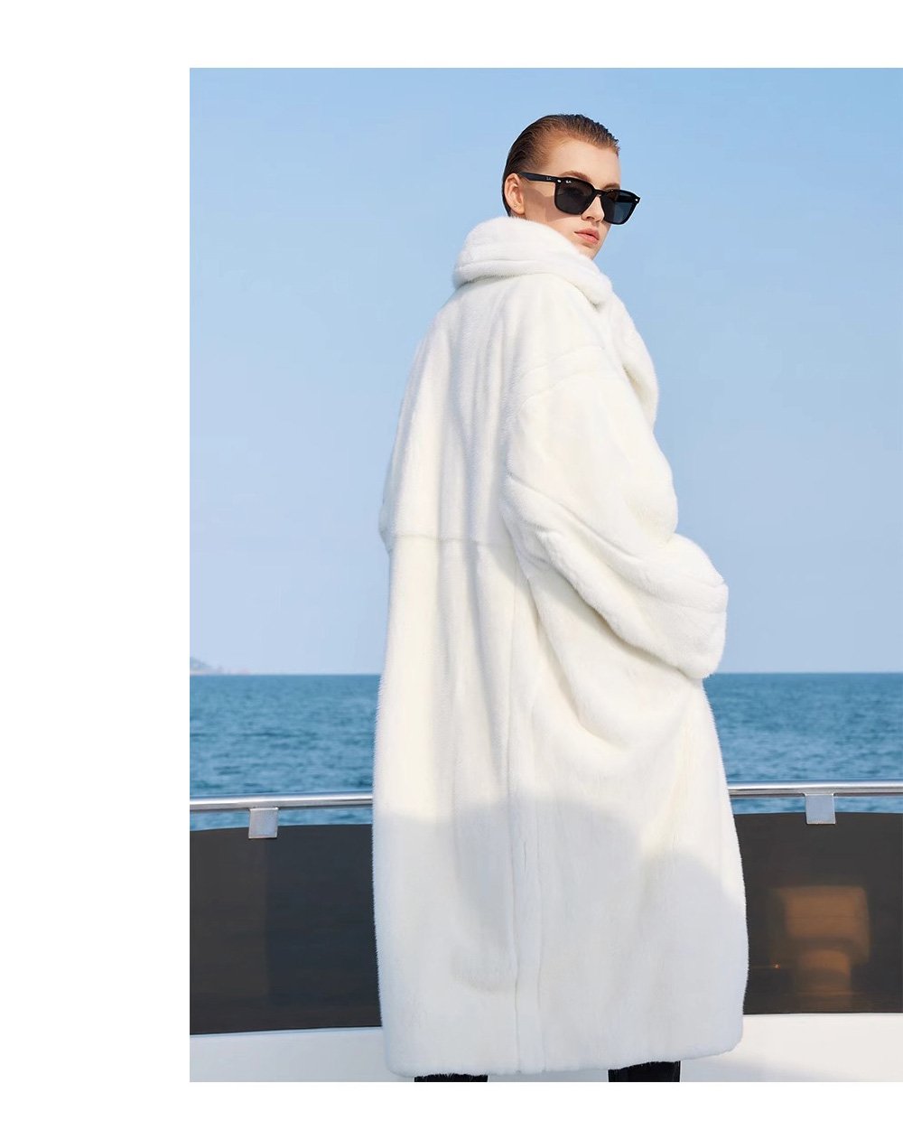 original imported mink fur coat for women — fashion teddy style, full pelt design, 2025 new winter collection