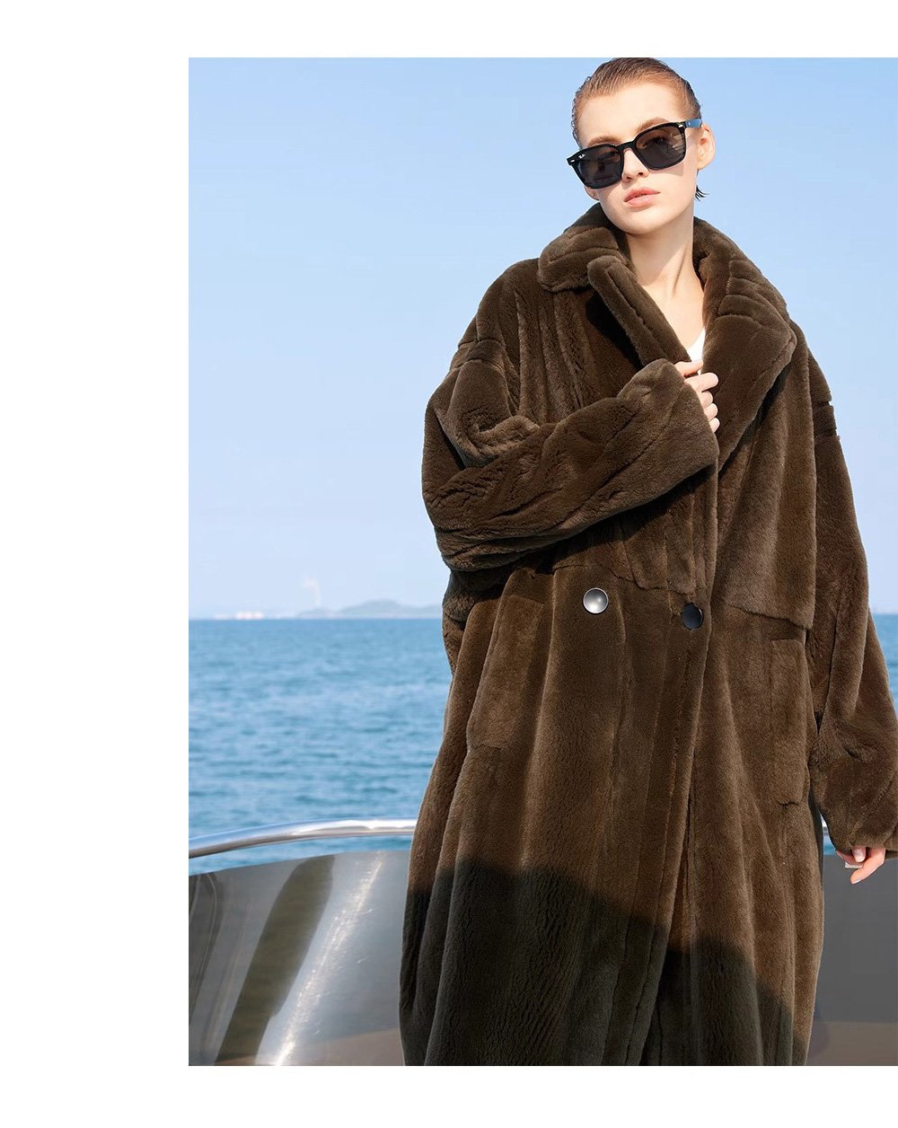 original imported mink fur coat for women — fashion teddy style, full pelt design, 2025 new winter collection