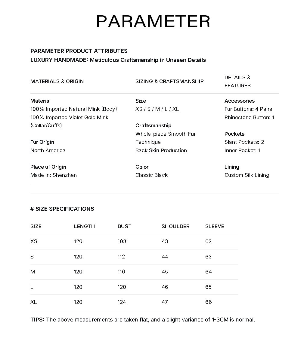 original “opulent elegance” mink fur coat for women — extra long length, oversized shawl collar, heavy craftsmanship fur outerwear