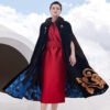 original “opulent elegance” mink fur coat for women — extra long length, oversized shawl collar, heavy craftsmanship fur outerwear