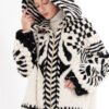original handcrafted concept coat — new winter hooded fur jacket for women, youthful imported mink fur coat