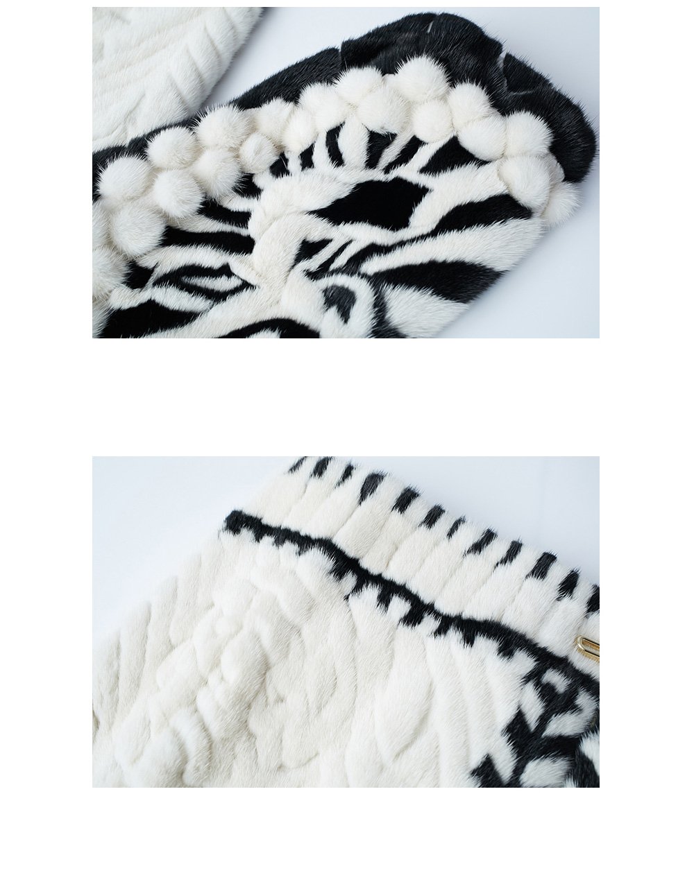 original handcrafted concept coat — new winter hooded fur jacket for women, youthful imported mink fur coat