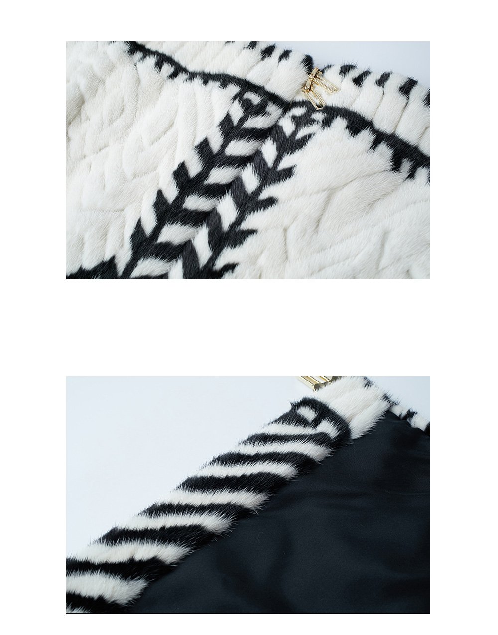 original handcrafted concept coat — new winter hooded fur jacket for women, youthful imported mink fur coat