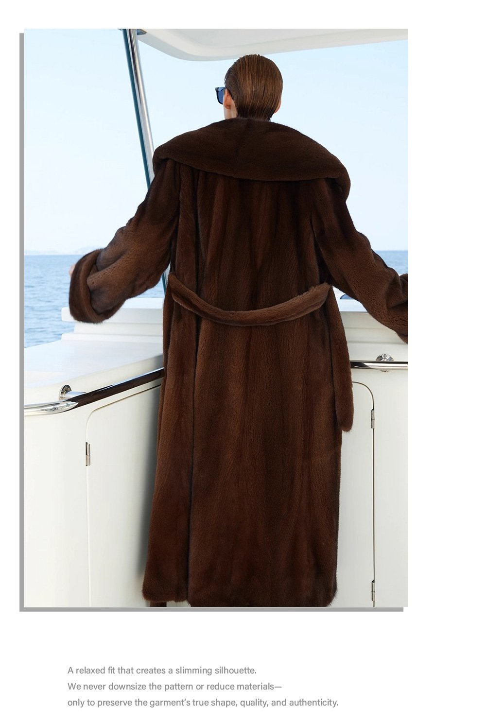 original imported mink fur coat for women — long vintage tone style, fashion winter new arrival