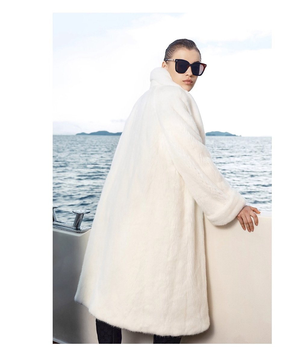 original imported velvet full pelt mink fur coat for women — long winter coat, 2025 collection