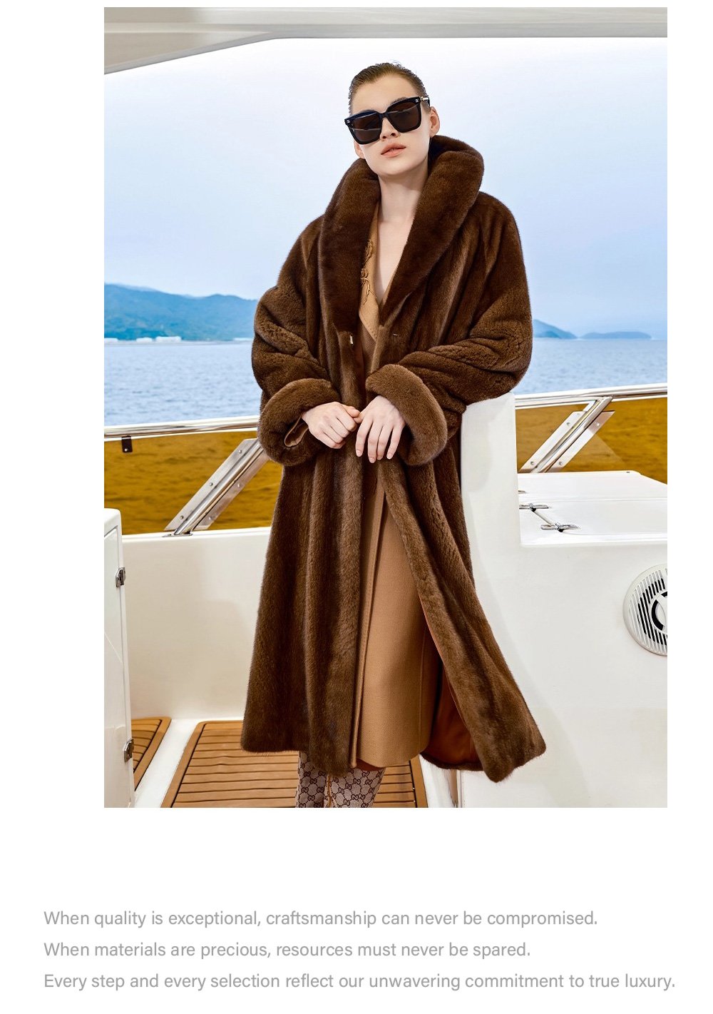 original imported velvet full pelt mink fur coat for women — long winter coat, 2025 collection