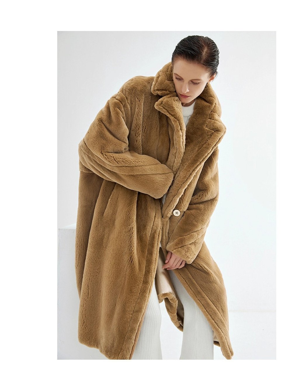 2025 new imported full pelt mink fur coat for women — loose fit long luxury fur outerwear