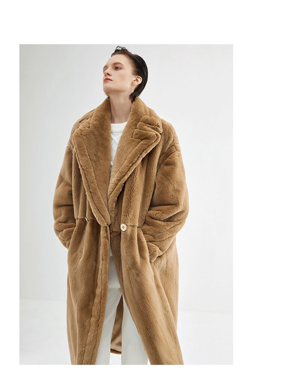 2025 new imported full pelt mink fur coat for women — loose fit long luxury fur outerwear