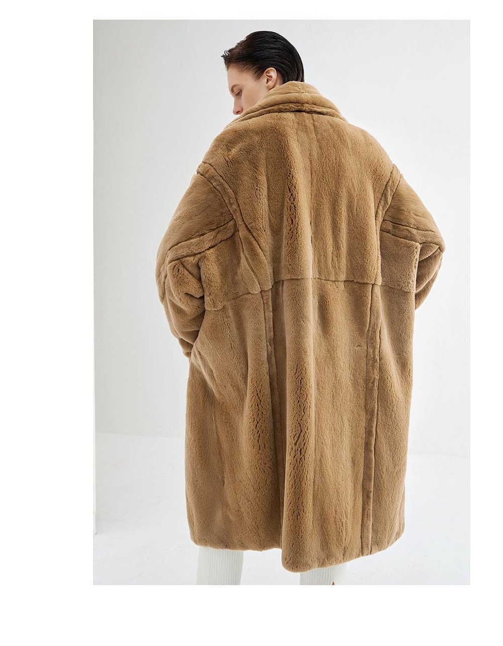 2025 new imported full pelt mink fur coat for women — loose fit long luxury fur outerwear