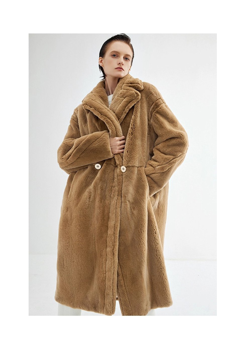 2025 new imported full pelt mink fur coat for women — loose fit long luxury fur outerwear