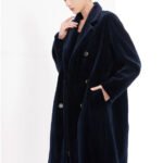 original imported full pelt mink fur coat for women — over knee long style, new season fur outerwear