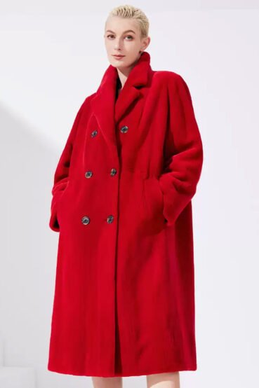 original imported full pelt mink fur coat for women — over knee long style, new season fur outerwear