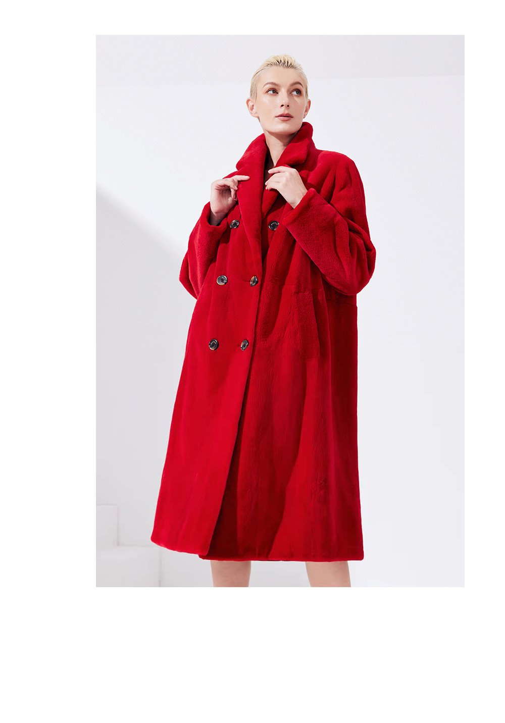 original imported full pelt mink fur coat for women — over knee long style, new season fur outerwear