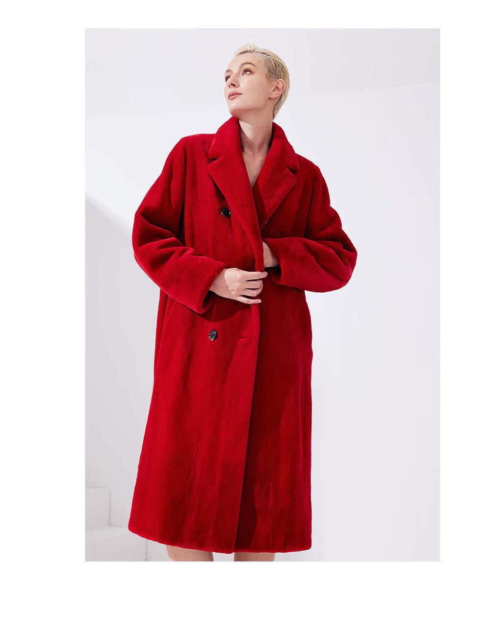 original imported full pelt mink fur coat for women — over knee long style, new season fur outerwear