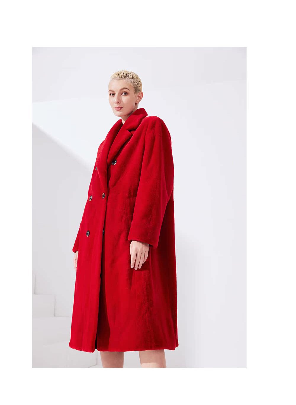 original imported full pelt mink fur coat for women — over knee long style, new season fur outerwear