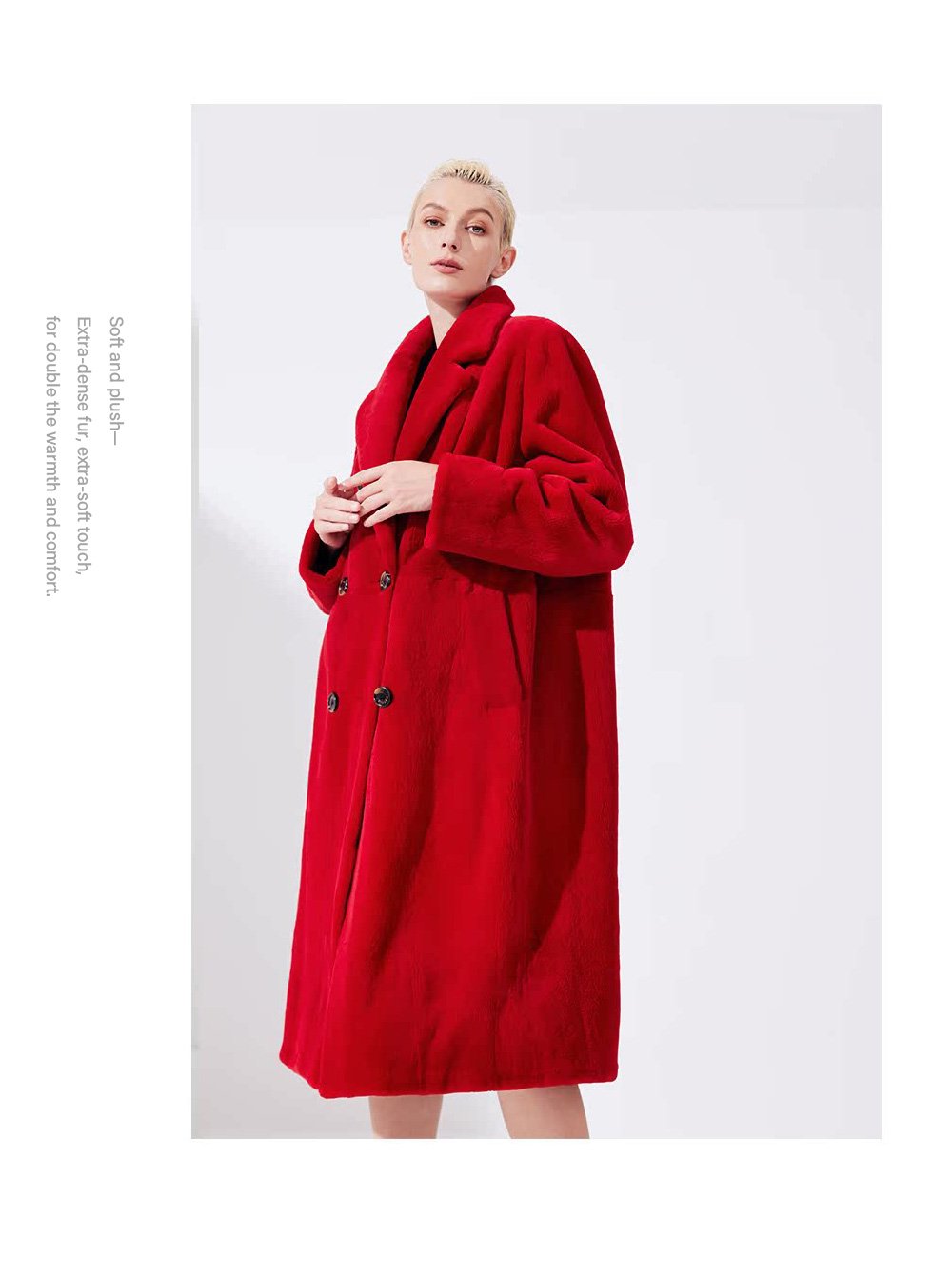 original imported full pelt mink fur coat for women — over knee long style, new season fur outerwear