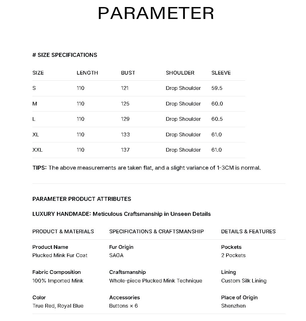 original imported full pelt mink fur coat for women — over knee long style, new season fur outerwear