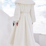 women's natural color full pelt mink fur coat — over knee long, fashionable & youthful winter outerwear