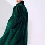 women’s luxury mink fur coat – thickened winter 2025 collection, long sleeve light luxury fashion