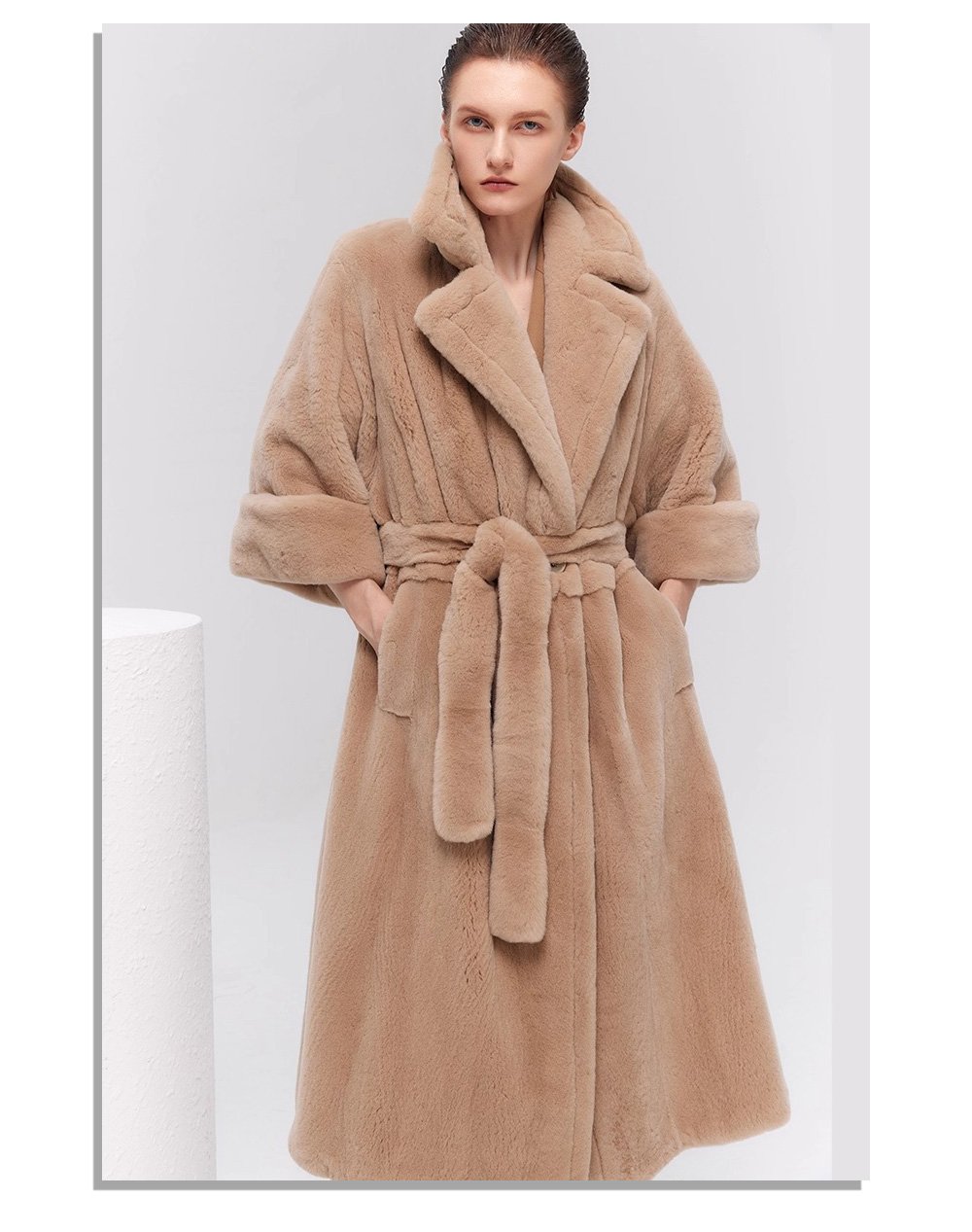 women’s winter new premium velvet mink fur coat