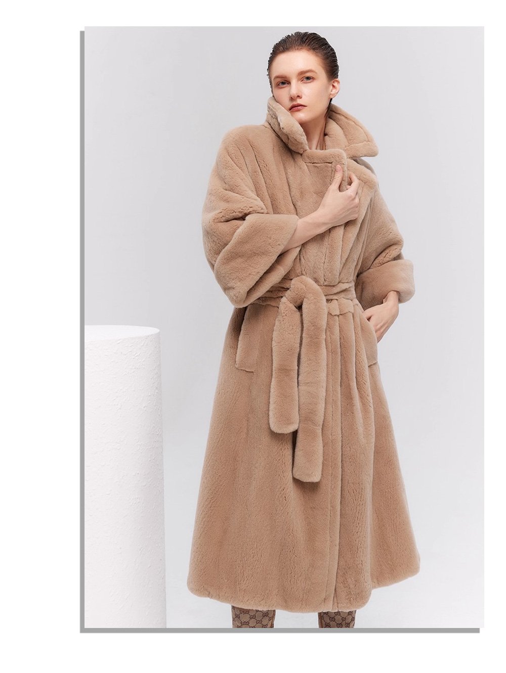 women’s winter new premium velvet mink fur coat