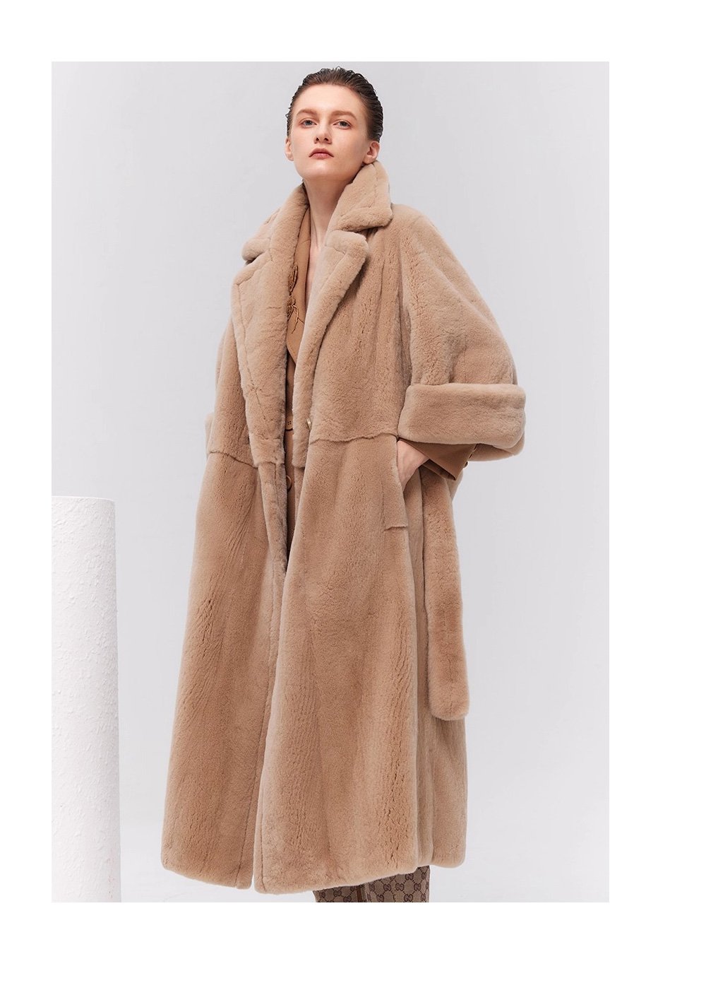 women’s winter new premium velvet mink fur coat