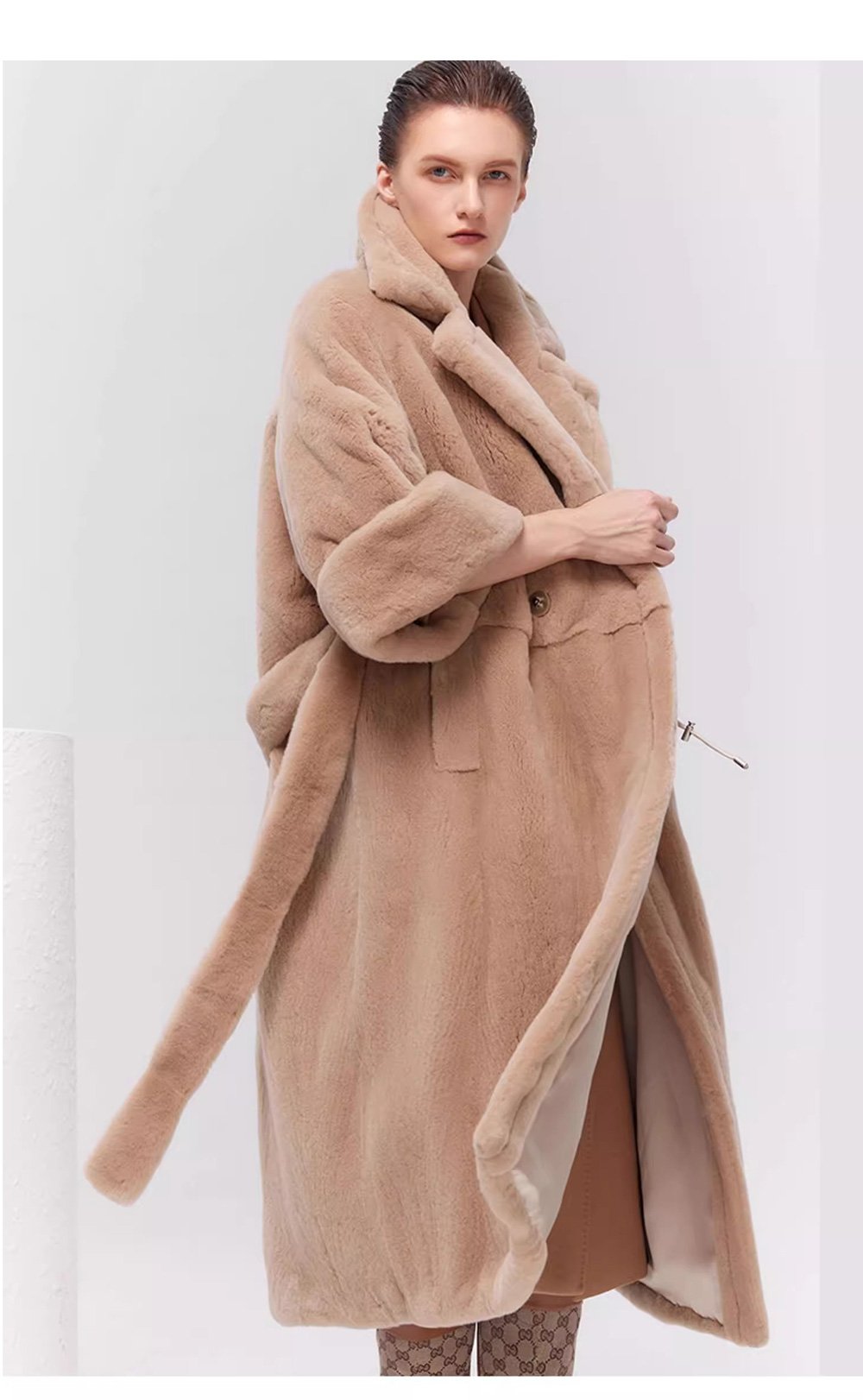 women’s winter new premium velvet mink fur coat